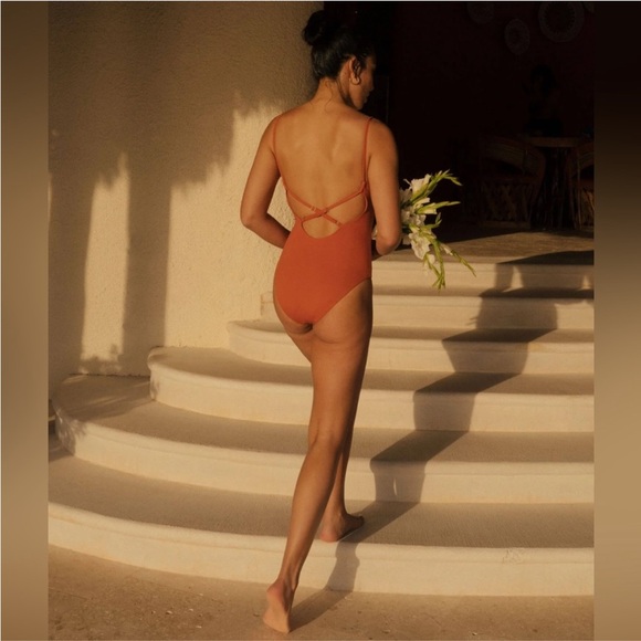 Andie Other - ✨ Host Pick ✨ Andie Swim the Jetties One Piece Swimsuit, XL, Cedar Eco Fabric